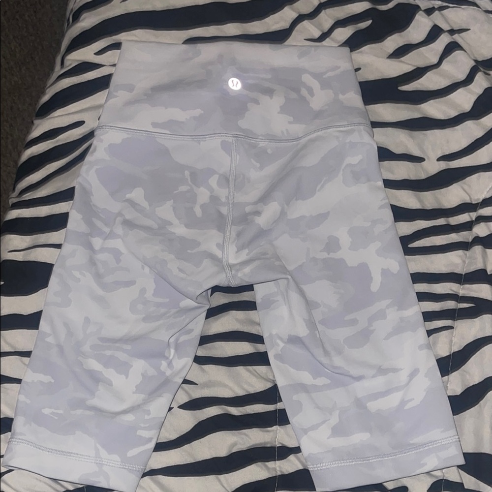 lululemon athletica Gray Camo Athletic Shorts